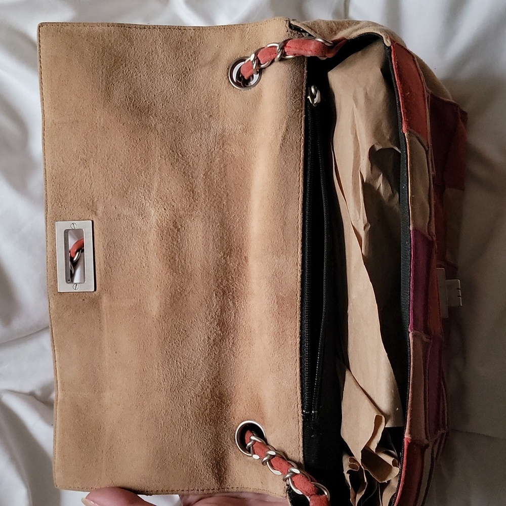 Chanel Multicolor Patchwork Suede Small 2.55 Reis… - image 6